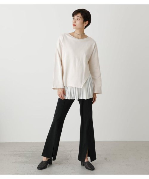 AZUL by moussy(アズールバイマウジー)/LAYER PLEATS COMBI TOPS/img03