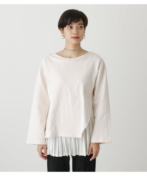 AZUL by moussy(アズールバイマウジー)/LAYER PLEATS COMBI TOPS/img04