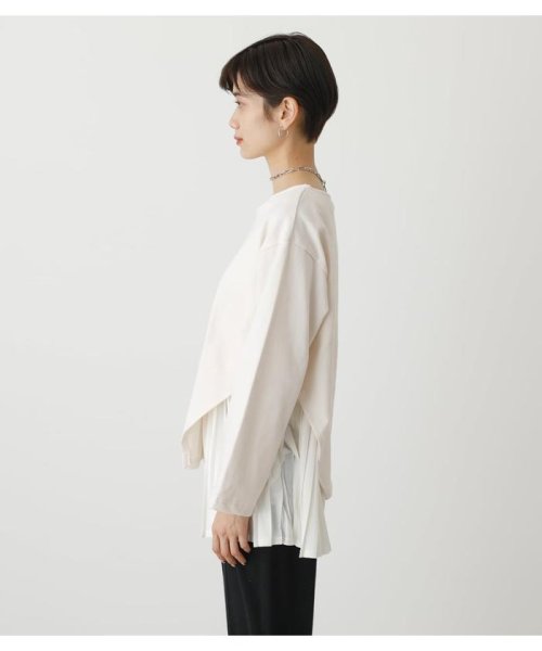 AZUL by moussy(アズールバイマウジー)/LAYER PLEATS COMBI TOPS/img05
