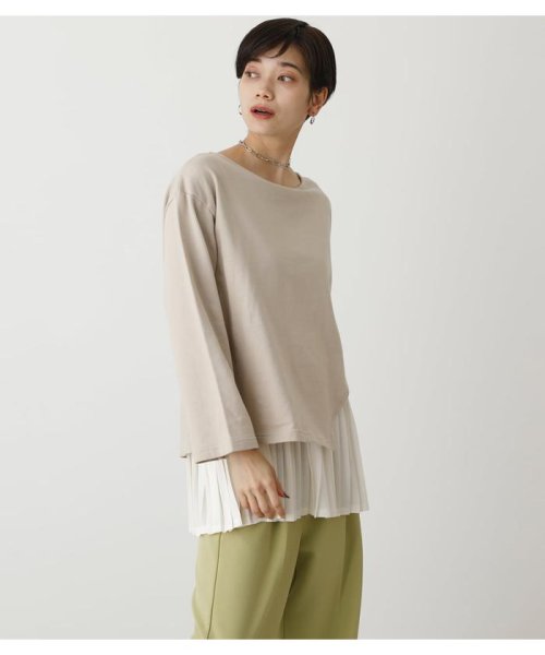 AZUL by moussy(アズールバイマウジー)/LAYER PLEATS COMBI TOPS/img19