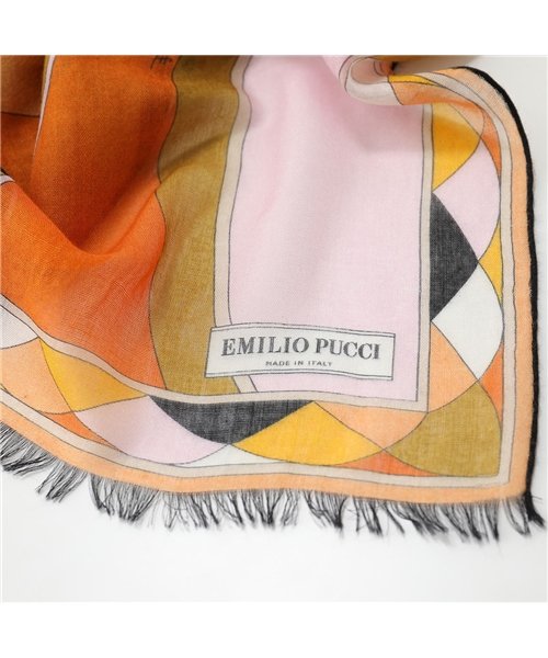 EMILIO PUCCI(エミリオプッチ)/【EMILIO PUCCI(エミリオプッチ)】8J650  イタリア製 ストール スカーフ プッチ柄 カシミア混シルク 70×200 レディース/img04