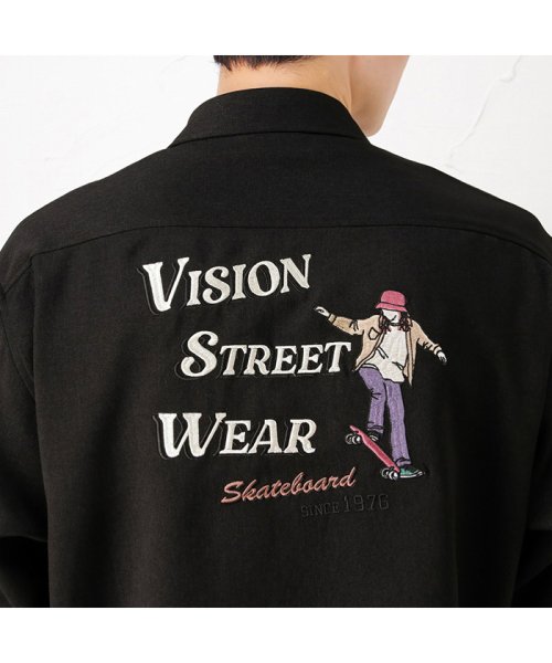MAC HOUSE(men)(マックハウス（メンズ）)/VISION STREET WEAR ヴィジョンストリートウェア スケボーイラスト刺繍シャツ 1305013Z/img12