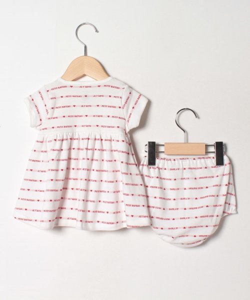Bebe Enfant ジャガードブルマ付ワンピース プチバトー Petit Bateau Magaseek