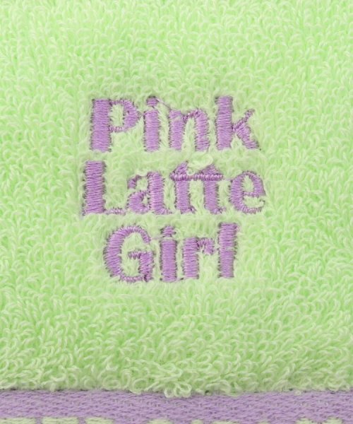 PINK-latte(ピンク　ラテ)/ロゴ刺しゅうミニタオル/img02