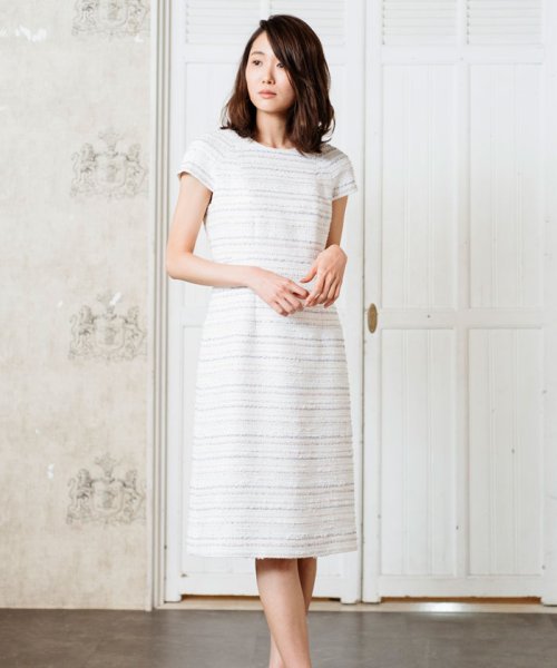 セール 60 Off Mixラメツイードiラインワンピース アナイ Anayi Magaseek