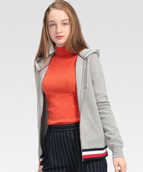 ベーシックジップアップパーカー トミーヒルフィガー Tommy Hilfiger Magaseek