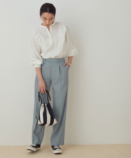 セール Web限定 ショルダーフリルブラウス アダム エ ロペ Adam Et Rope Magaseek