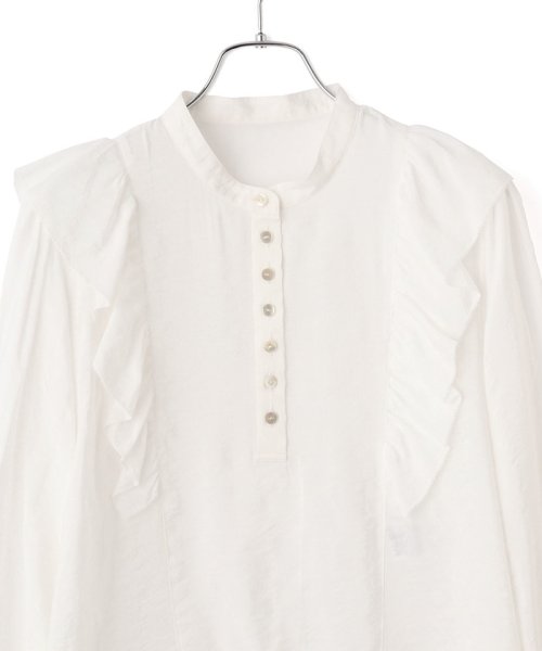 セール Web限定 ショルダーフリルブラウス アダム エ ロペ Adam Et Rope Magaseek