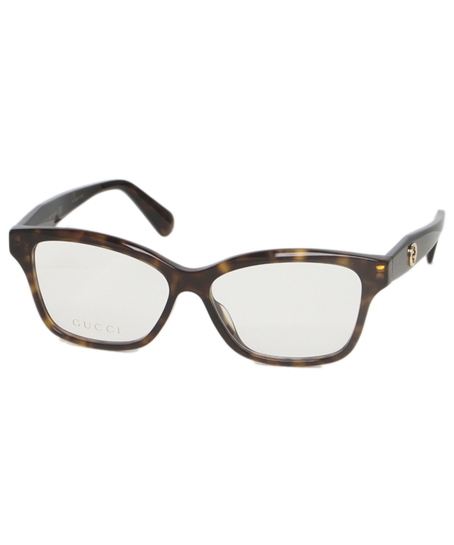 グッチ 眼鏡フレーム アイウェア レディース 54サイズ ブラウン アジアンフィット GUCCI GG0801OA 002 ウェリントン