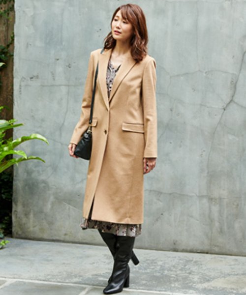 セール カシミヤチェスターコート アナイ Anayi Magaseek