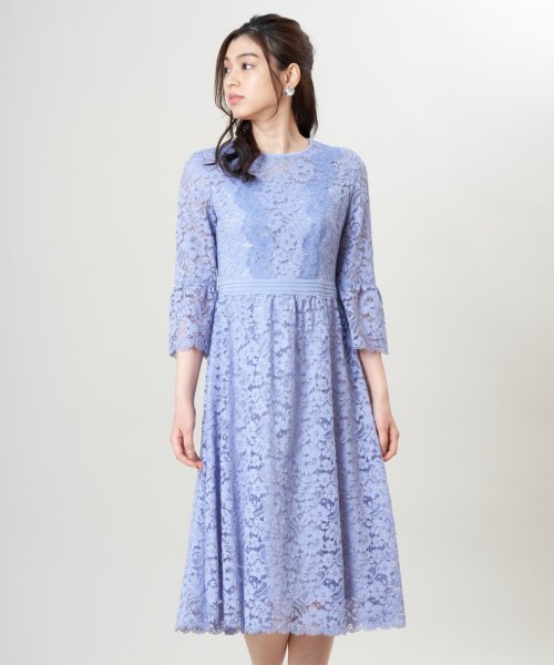 セール フラワーコードレースフレアワンピース アナイ Anayi Magaseek