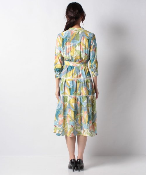 セール ペイズリーフプリントフレアシャツワンピース アナイ Anayi Magaseek