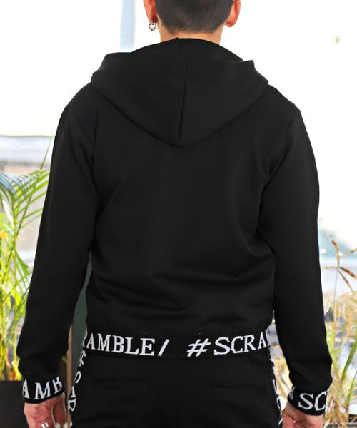 セール ジャガード切替ロゴラインzipパーカー パーカー メンズ ジャガード ロゴ入り ジップパーカー ラグスタイル Luxstyle Magaseek