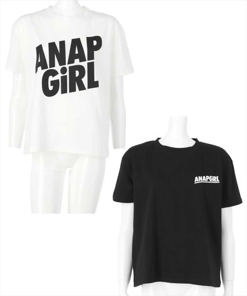 ANAP　GiRL(アナップガール)/ビッグロゴ&スモールロゴTシャツ2枚セット/img16