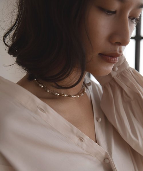 marjour(マージュール)/PEARL DOUBLE NECKLACE/img03