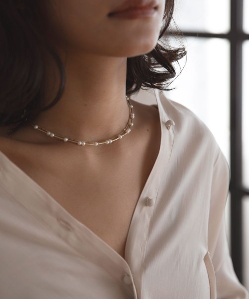 marjour(マージュール)/PEARL DOUBLE NECKLACE/img04