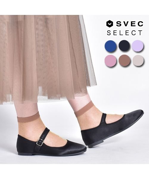 SVEC(シュベック)/ソックス 靴下 カラーソックス シースルー NXL1921/img01