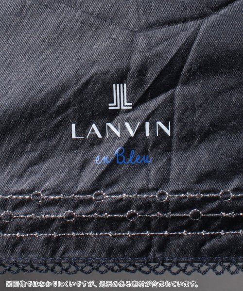 LANVIN en Bleu(umbrella)(ランバンオンブルー（傘）)/LANVIN en Bleu（ランバン オン ブルー）晴雨兼用折りたたみ日傘　シルバーラメ刺繍/img04