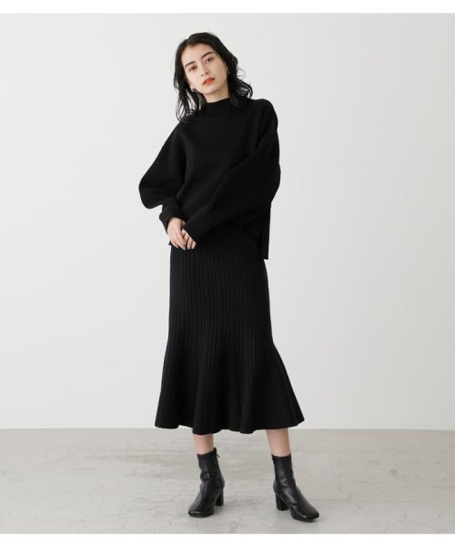 AZUL by moussy(アズールバイマウジー)/MERMAID FLARE KNIT SKIRT/img03