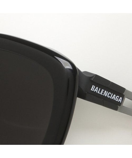 BALENCIAGA(バレンシアガ)/バレンシアガ サングラス アイウェア メンズ レディース 57サイズ グレー レッド アジアンフィット BALENCIAGA BB0054SA 001 スクエア/img06