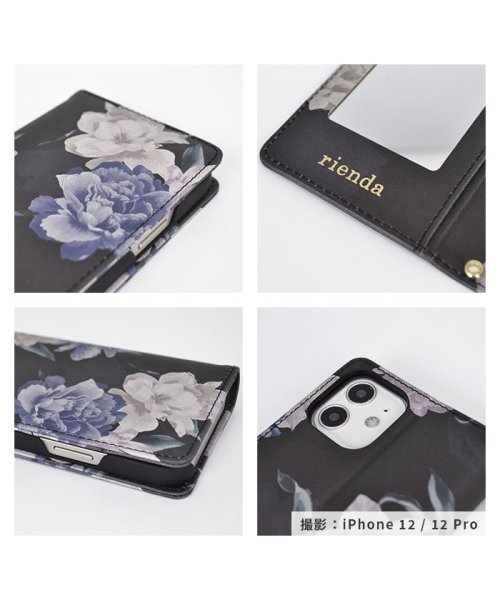 rienda(リエンダ)/iphone ケース iPhone12 iPhone12Pro リエンダ rienda プリント手帳 Lace Flower iphone12/img27