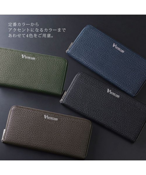 VACUA(ヴァキュア)/長財布 メンズ 本革 レザー シボ革 薄マチ スマートウォレット ロングウォレット VACUA VA－6301/img12