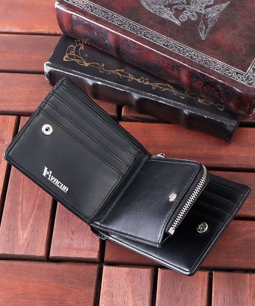 折り財布 メンズ 本革 レザー シボ革 ショートウォレット 紳士 シンプル Vacua Va 6302 ヴァキュア Vacua Magaseek