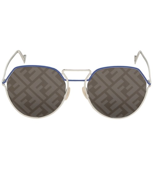 フェンディ サングラス アイウェア メンズ フェンディグリッド 57サイズ ブラウン シルバーfendi Ff M0073 S 010 Ub ボストン フェンディ Fendi Magaseek