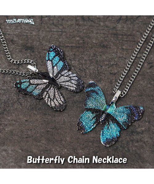 セール 蝶 チェーンネックレス ネックレス メンズ ネックレス レディース 蝶々 ネックレス 蝶 ネックレス 蝶 アクセサリー ステンレス ネックレス 春 夏 秋 ワンフォークロージング 1111clothing Magaseek