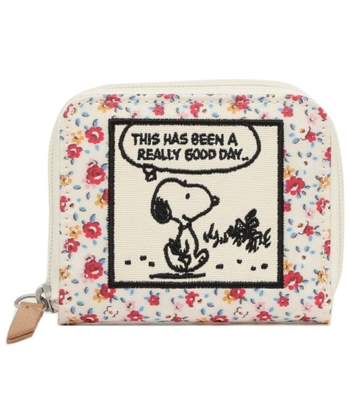 キャスキッドソン 折財布 ミニ財布 レディース スヌーピー Cath Kidston クリーム キャスキッドソン Cath Kidston Magaseek