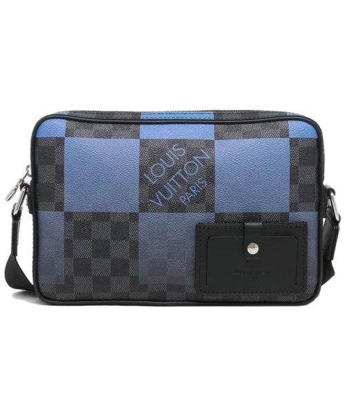 ルイヴィトン ショルダーバッグメンズ ダミエグラフィットジャイアントキャンバス Louis Vuitton N ブラック ブルー ルイ ヴィトン Louis Vuitton Magaseek