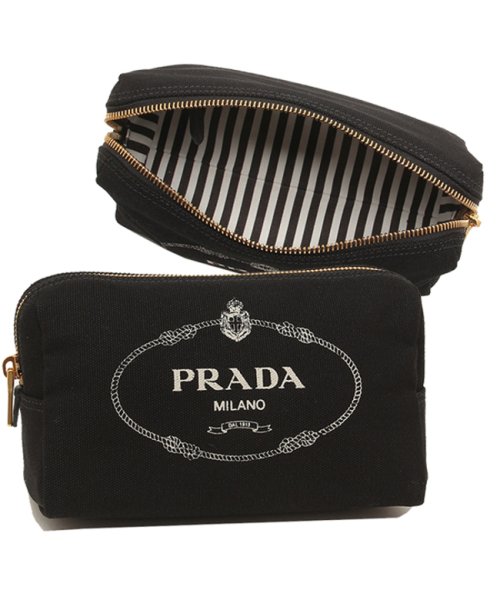 PRADA(プラダ)/プラダ レディース ポーチ PRADA 1NA693 20L F0N12 ブラック ホワイト/img01