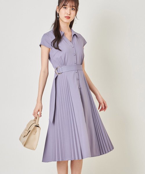 トッコクローゼット Tocco Closet ベルト付きサイドプリーツシャツワンピース Magaseek トッコクローゼット Tocco Closet ベルト付きサイドプリーツシャツワンピース Magaseek