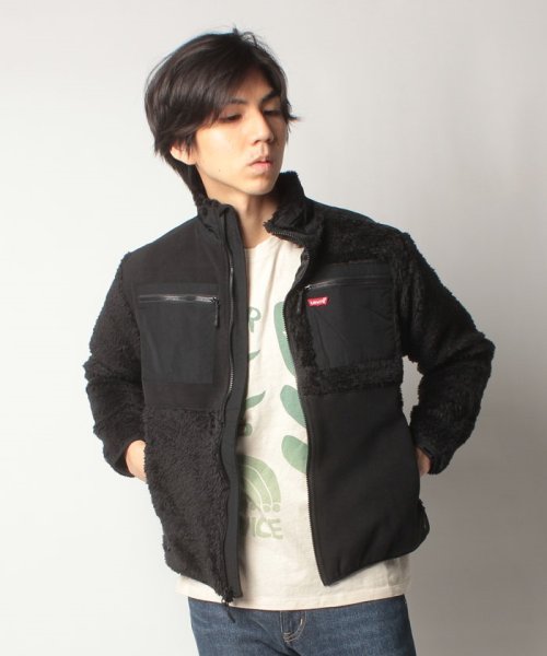 LEVI’S OUTLET(リーバイスアウトレット)/PIECED FLEECE JACKET BLACK 8.5.3/img10