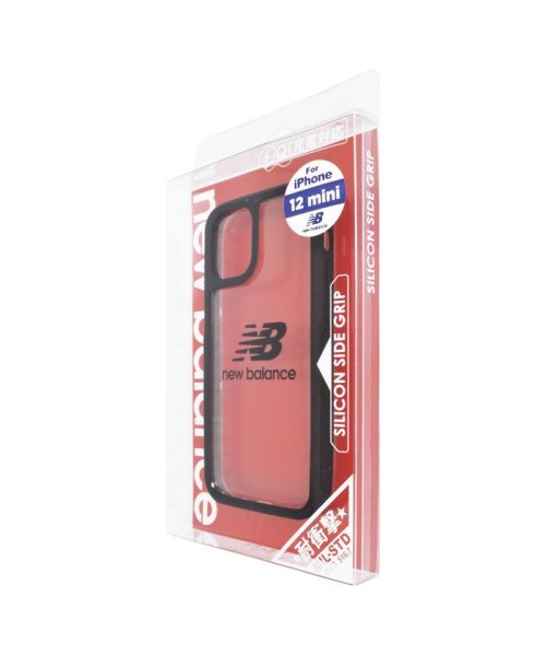 new balance(ニューバランス)/iphone ケース iPhone12mini ニューバランス New Balance サイドオーナメントケース クリアロゴ ブラック/img05