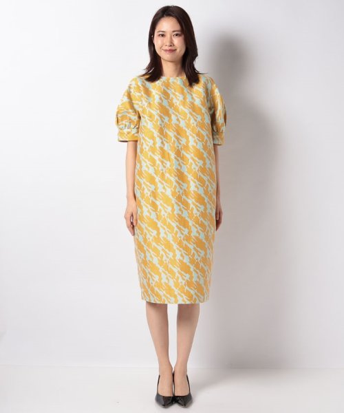 セール 50 Off イエローミントジャガードワンピース エッセンス オブ アナイ Essence Of Anayi Magaseek