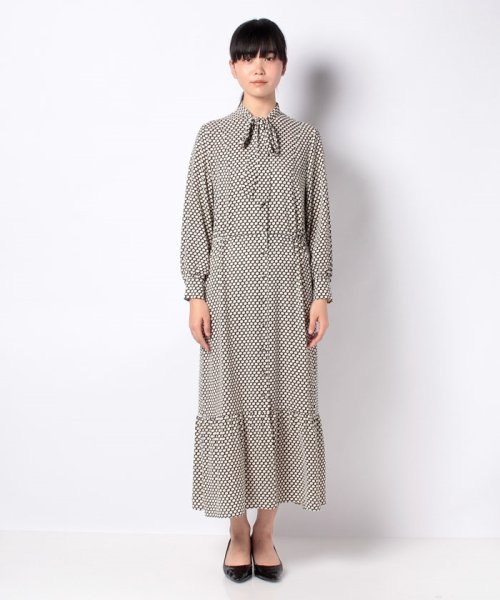 セール アルアバイル Allureville コンフェッティドットリボンタイワンピース Magaseek