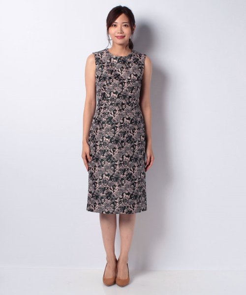 セール Loulou Willoughby ツートンフラワージャガードワンピース アルアバイル Allureville Magaseek