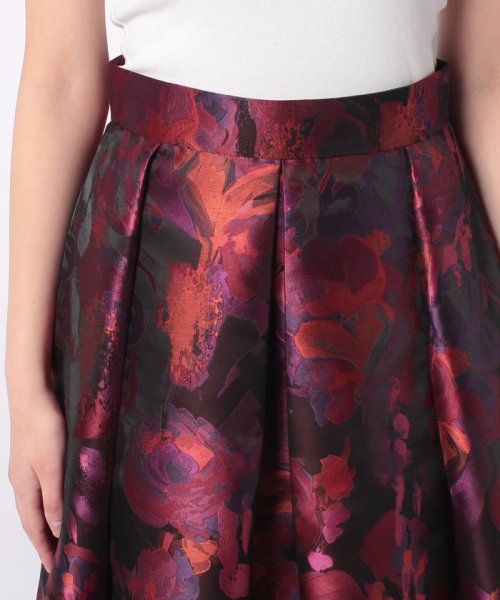 セール】【LOULOU WILLOUGHBY】ネオンジャガードソフトタックスカート  