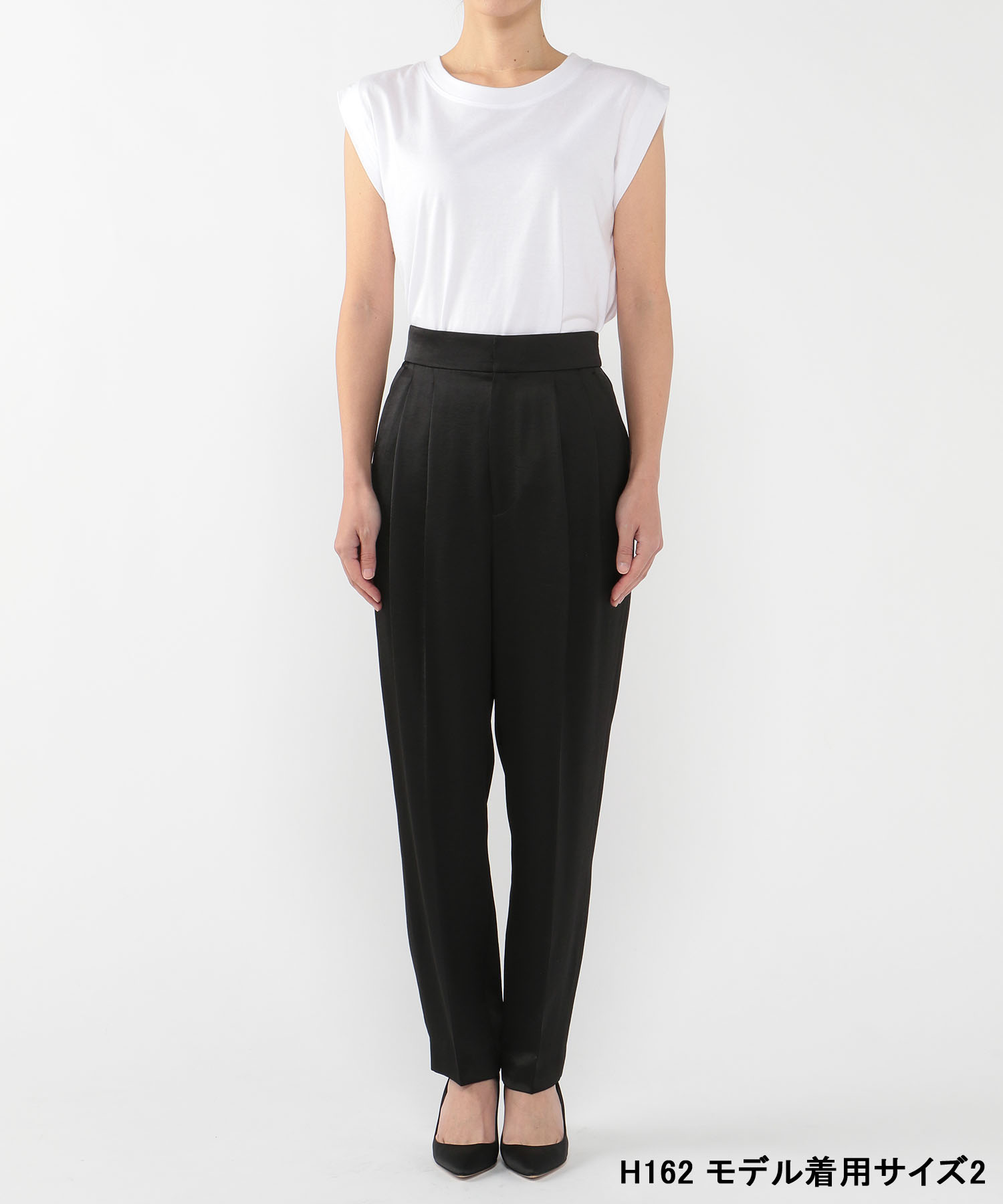 2022年最新版☆高級感溢れる 新品 ノーク N.O.R.C サテンテーパード