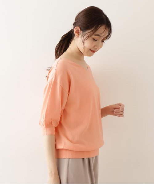 NATURAL BEAUTY BASIC(ナチュラルビューティーベーシック)/オーガニックコットンプレーンニット Vネック/img31