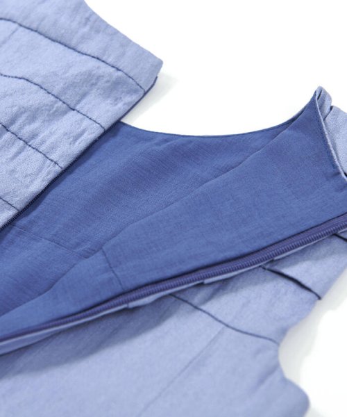 BeBe(ベベ)/胸 リボン 付き ナチュラル シャンブレー ツイル ドレス（90～150cm）/img12