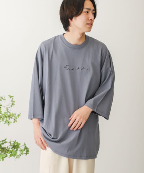 SENSE OF PLACE by URBAN RESEARCH(センスオブプレイス バイ アーバンリサーチ)/シシュウエクストラルーズTシャツ(5分袖)/img12