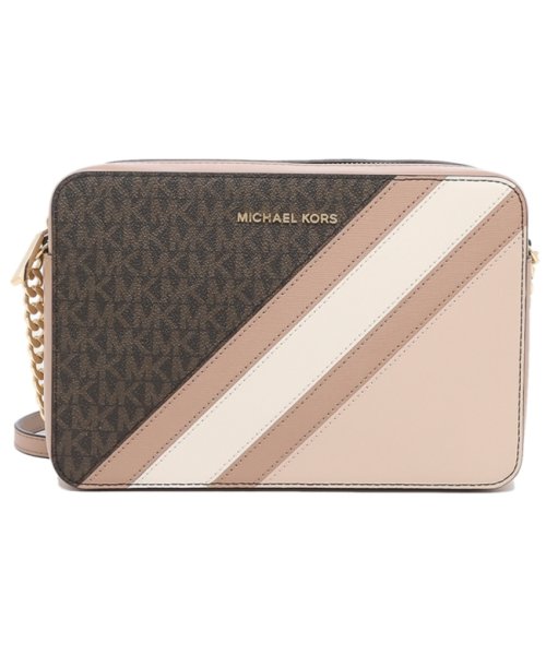 マイケルコース ショルダーバッグ ジェットセット ブラウン ソフトピンク レディース Michael Kors 32f0gj6c3v 266 マイケルコース Michael Michael Kors Magaseek