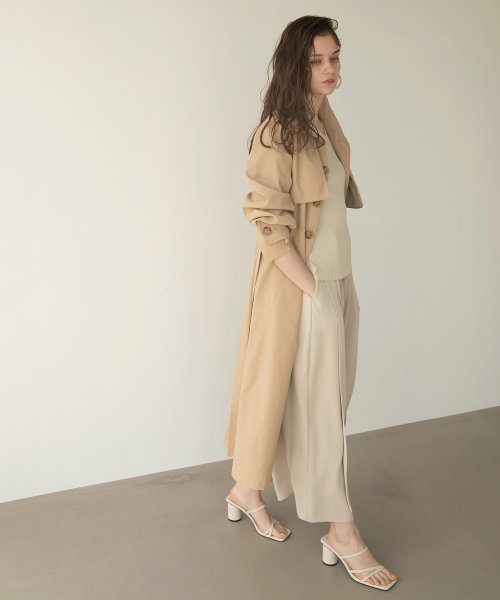 MIELI INVARIANT(ミエリ インヴァリアント)/Soutien Collar Tuck Coat/img03