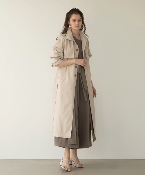 MIELI INVARIANT(ミエリ インヴァリアント)/Soutien Collar Tuck Coat/img06