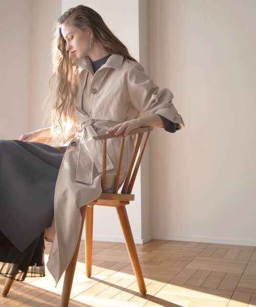 MIELI INVARIANT(ミエリ インヴァリアント)/Soutien Collar Tuck Coat/img19