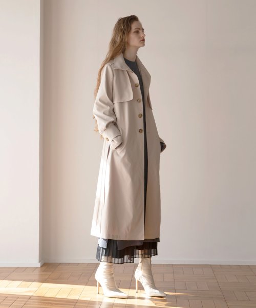 MIELI INVARIANT(ミエリ インヴァリアント)/Soutien Collar Tuck Coat/img28