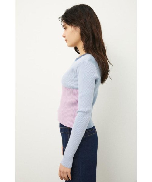 LAGUA GEM(ラグアジェム)/COLOR BLOCK KNIT/img10