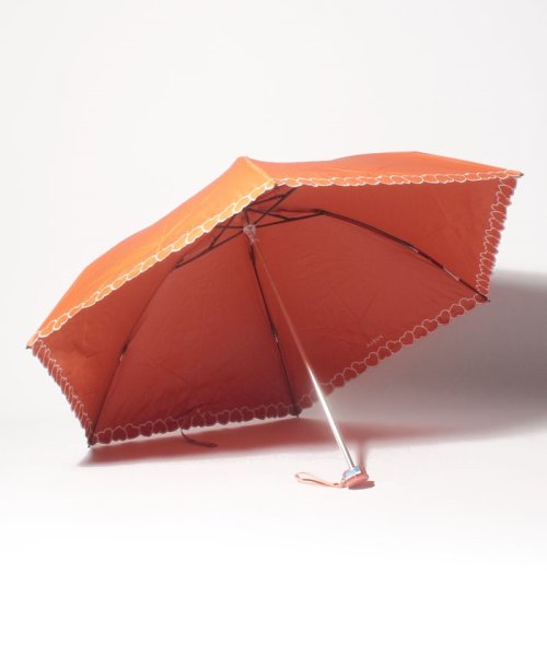 FURLA(フルラ)/FURLA（フルラ）晴雨兼用折りたたみ日傘　ハート刺繍/img01